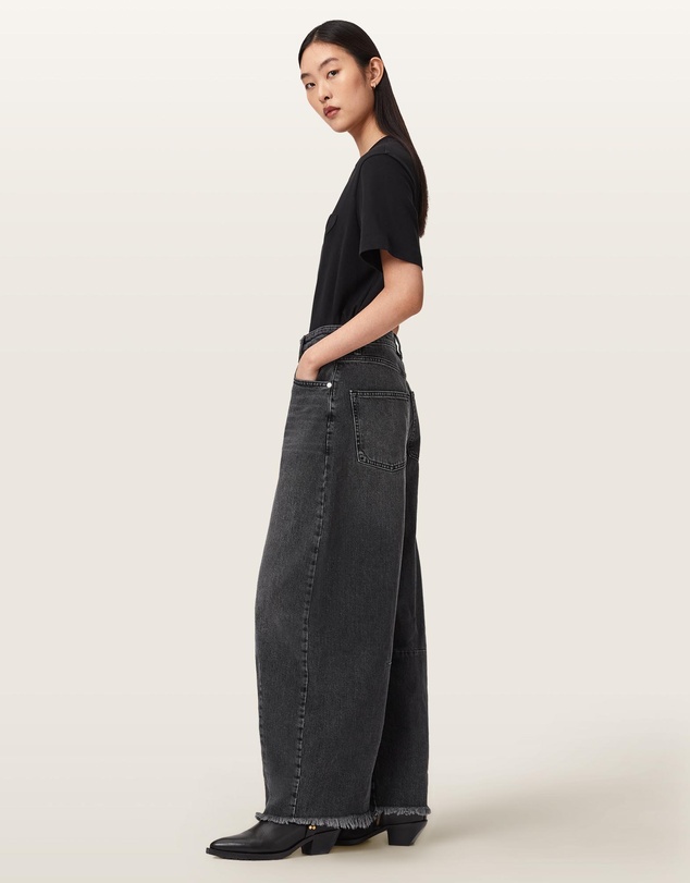 AllSaints - Payton Barrel Leg Denim Jeans