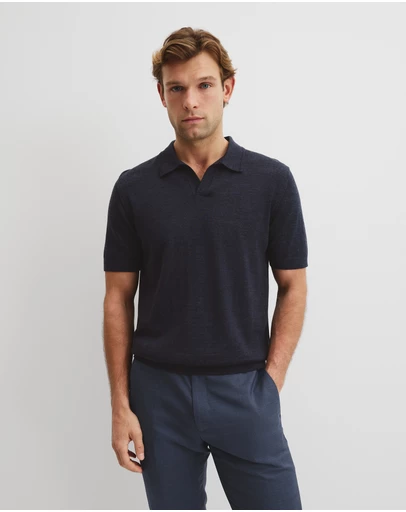 Country Road - Australian Merino Short Sleeve Trophy Knit Polo