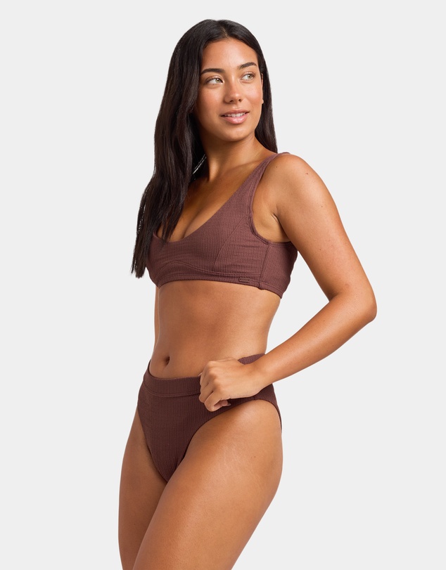 Roxy - Womens Roxy Love Bikini Mid Wasit High Leg Bikini Bottom
