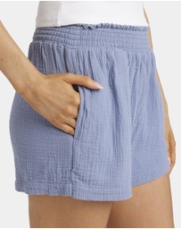 Billabong - Womens In The Waves Elastic Waist Shorts