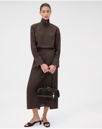 Oroton - Half Placket Zip Shirt