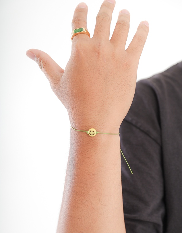 Kuzzoi - ICONIC EXCLUSIVE - Nylon Bracelet with Smiling Face Bead
