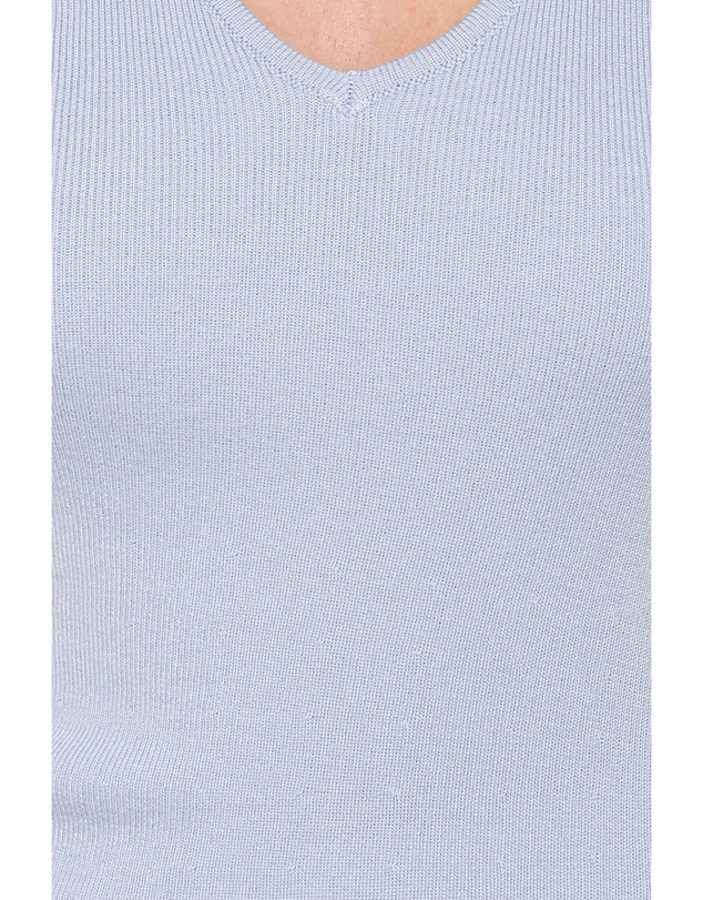 Petal & Pup - Tori Side Cinch Knitted Top - Light Blue