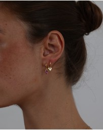 Pastiche - Gold Amara Huggies Gold Plated 925 Sterling silver Earrings