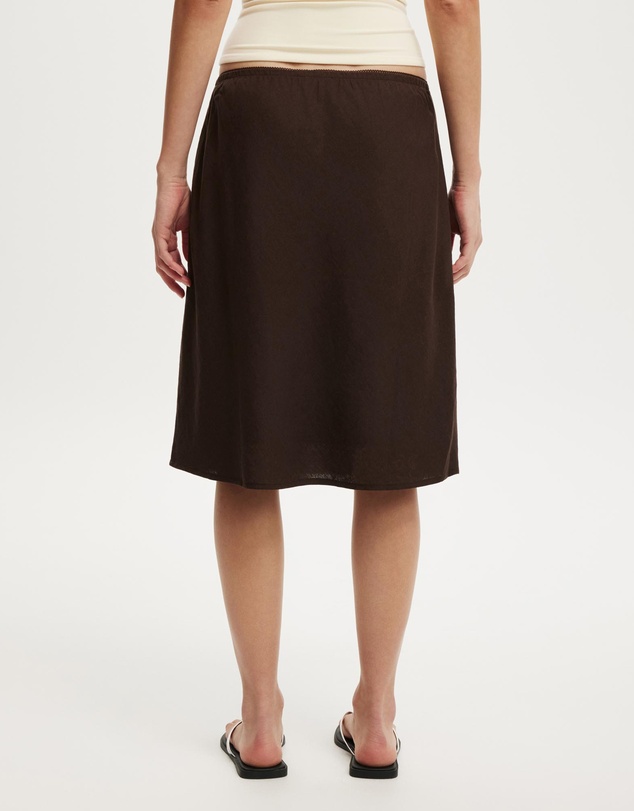 Cotton On - Haven Slip Midi Skirt