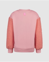 Rock Your Kid - Hunny Bunny Fuzzy Sweatshirt in Peach