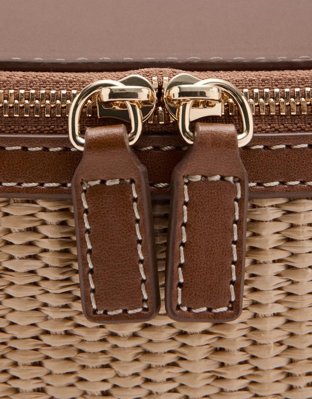M.N.G - Natural Fibre Toiletry Bag with Zip