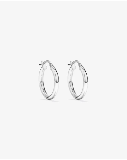Michael Hill - 15mm Round Hoop Earrings in Sterling Silver