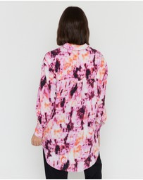 ALEXANDRA - Kristos Shirt Pink Textured Print