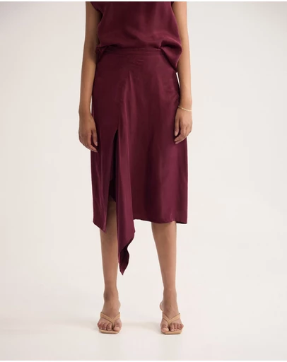 Oxford - Ronja Cupro Draped Skirt
