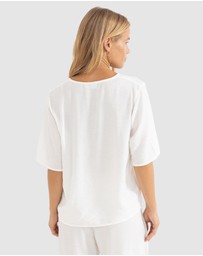 Rhythm - Airlie Short Sleeve Top