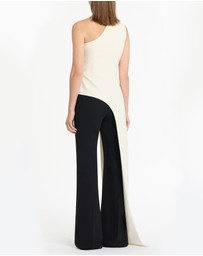 Carla Zampatti - Ivory Crepe One Shoulder Longline Top