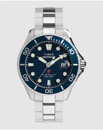 TIMEX - Deepwater Meridian 200 44mm Stainless Steel Bracelet Watch
