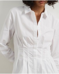 Atmos&Here - Marcy Pin Tuck Long Sleeve Shirt