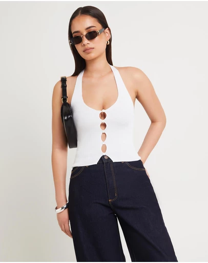 Alice In The Eve - Kaia Keyhole Halter Top