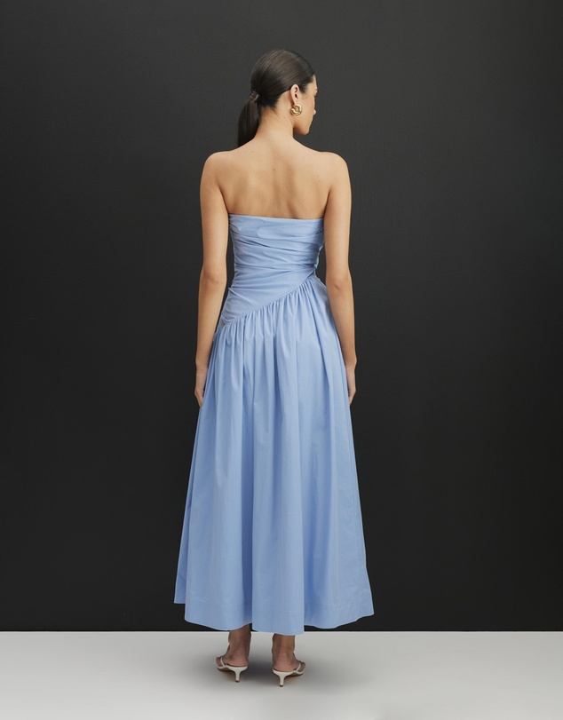 Revibe - Repaired AERE Kiera Strapless Midi Dress - AU 10
