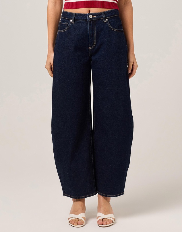 Res x Abrand - Mid Barrel Jeans