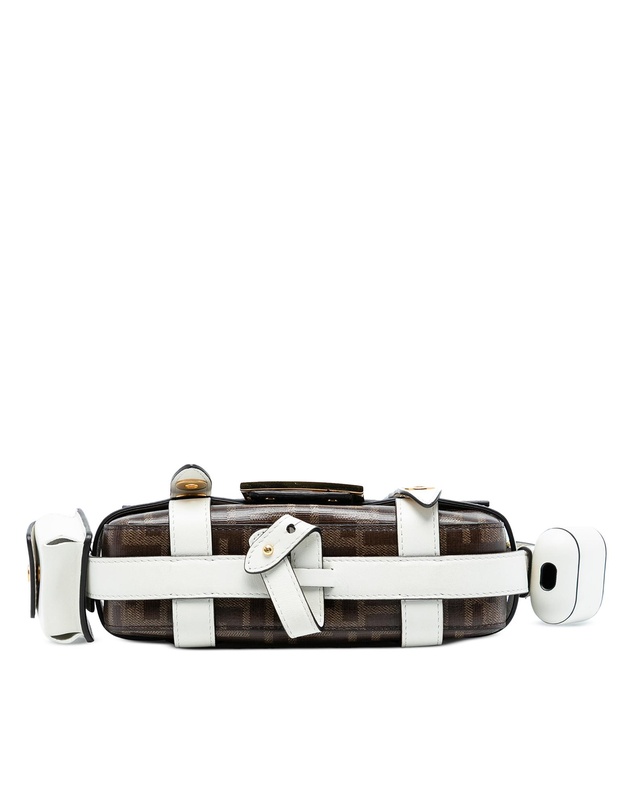Pre-Loved by Azura Reborn - Pre-Loved Mini Zucca Glazed Fabric Cage Baguette Satchel