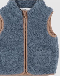 Bebe by Minihaha - Blue Sherpa Vest - Babies