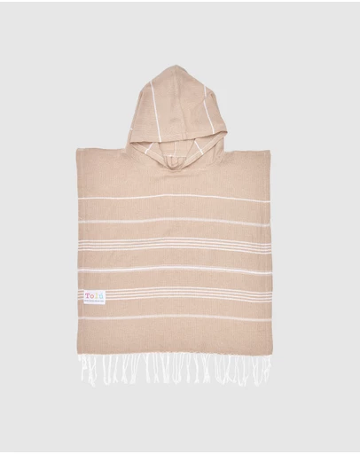 Tolu Australia - Beige Kids Hooded Beach Towel