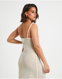 Subtitled - Calypso Crochet Midi Dress