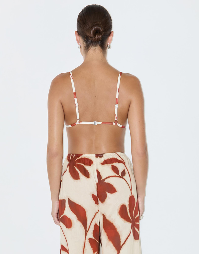 Zulu & Zephyr - Ruby Floral Triangle Top