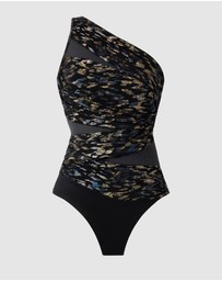 Miraclesuit Swimwear  - Sparkle Plenty Jena One Shoulder Tummy Control Swimsuit