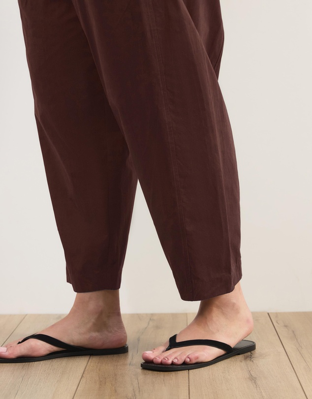 Atmos&Here Curvy - Sienna Cotton Barrel Leg Pants