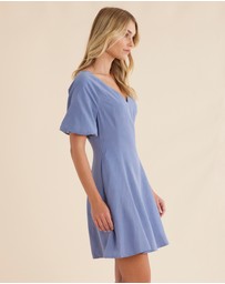 Amelius - Auguste Puff Sleeve Mini Dress