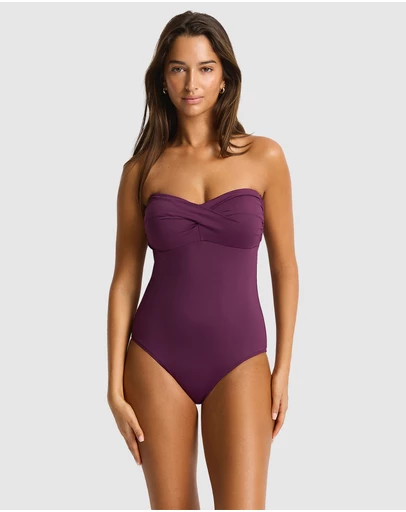 Sea Level Australia - Essentials Edit Twist Bandeau One Piece