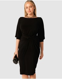 SACHA DRAKE - Cowl Tie Drape Dress