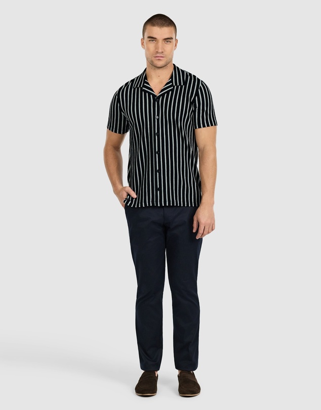 Tarocash - Gable Stripe Textured Shirt