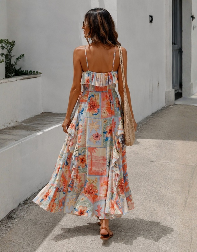 Esther & Co - Ryza Dress - Sunset Symphony