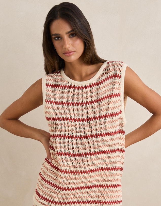 Rhythm - Tami Stripe Knit Longline Tank