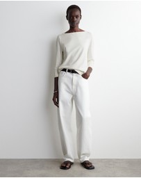 COS - 3/4 Sleeve Cotton Top