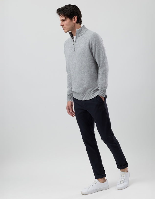 Wayver - Half Zip Wool Blend Knit