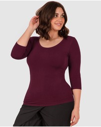 B Free Intimate Apparel - Bamboo 3/4 Sleeve Top