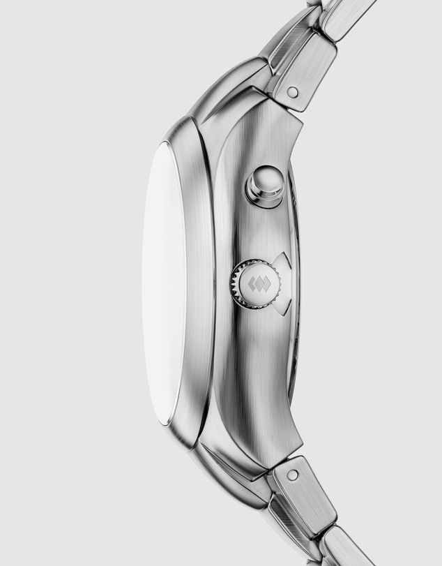 Fossil - Archival Big Tic Silver Tone Analogue-Digital Watch