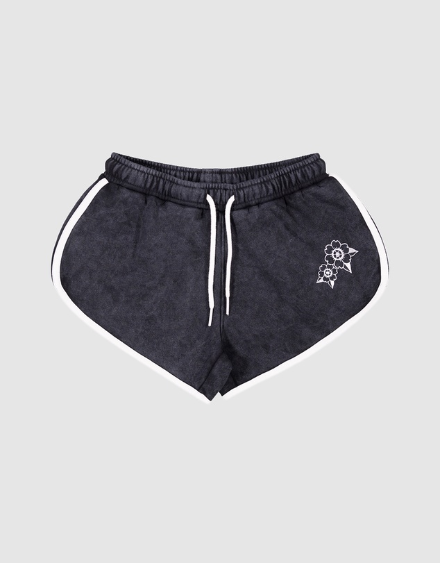 Santa Cruz - Strange Hibiscus Retro Track Shorts - Kids-Teens