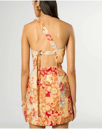 Winona - Solene Asymmetrical Short Dress 