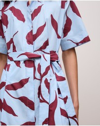 Trenery - Karra Cotton Poplin Shirt Dress in Sky