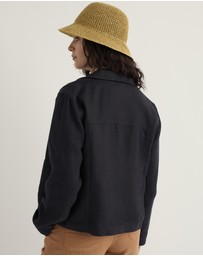 Seasalt - Seasalt Cornwall Navy Arame Linen Jacket