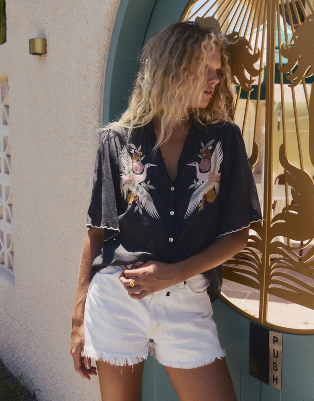 Auguste The Label - Zoe Embroidered Blouse