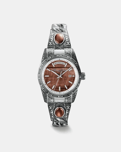 THOMAS SABO - Women's Western-Style Watch with Red Tiger's Eye, Stainless Steel