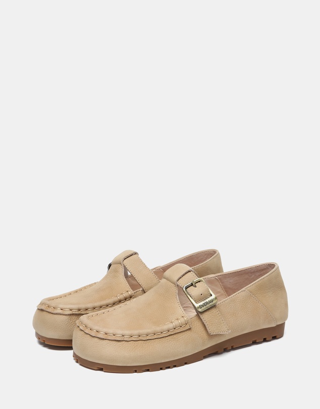 EVERAU - EverAU Ugg Maria Cow Suede Upper Loafer Oxfords Flats