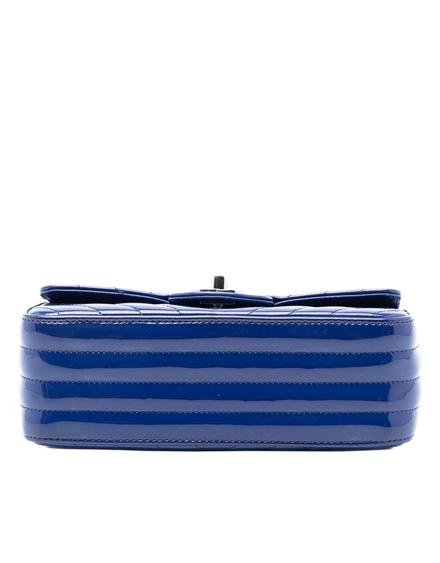 Pre-Loved by Azura Reborn - Pre-Loved Mini Rectangular Classic Chevron Patent Single Flap