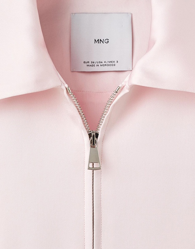 M.N.G - Satin Jacket With Zip