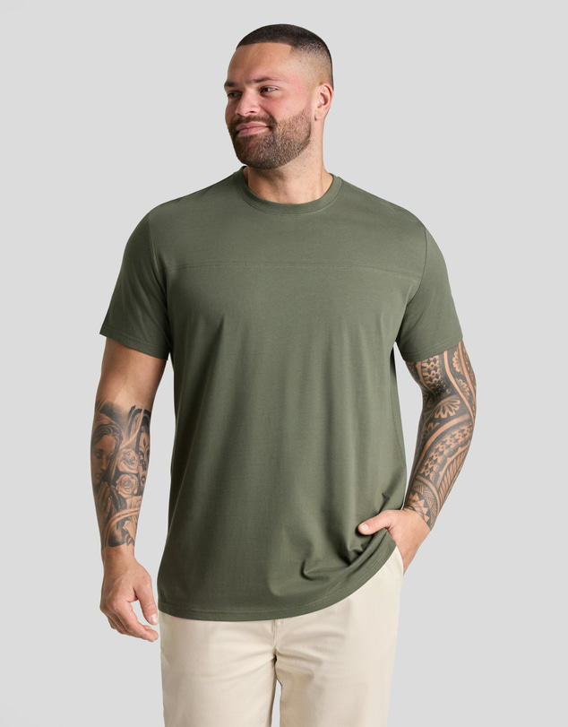 Johnny Bigg - Essential Longline Panel Tee