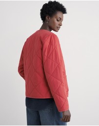 Seasalt - Seasalt Cornwall Red Swift Barn Organic Cotton Quilted Jacket