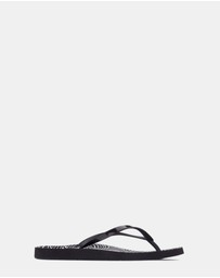 Vionic - Noosa Print Toe Post Sandal - Wave Black